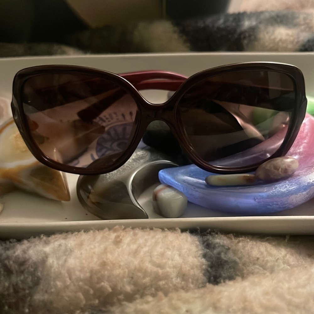 Red Salvatore Ferragamo sunglasses